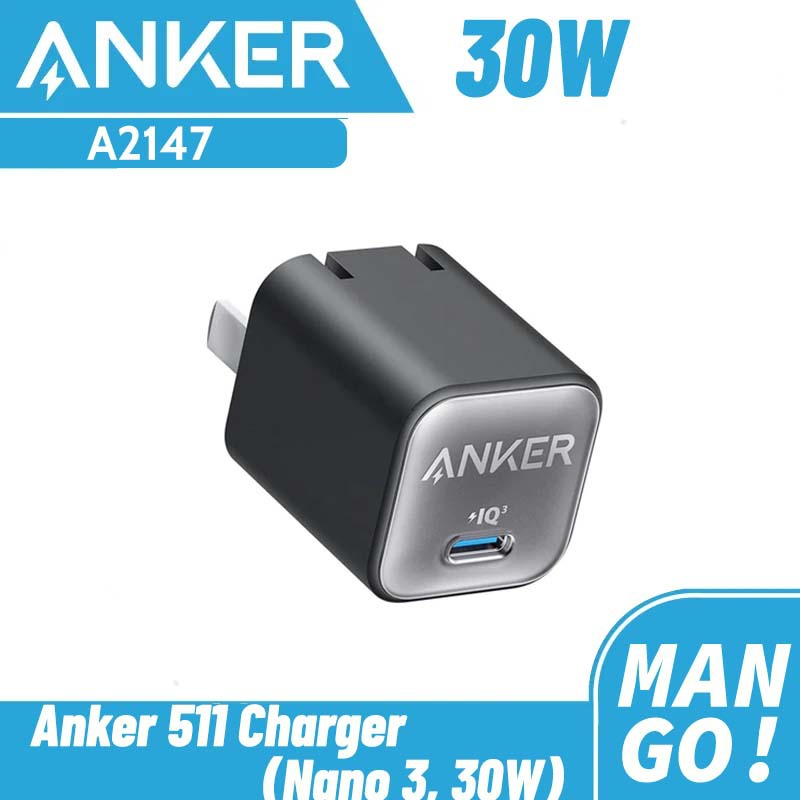 🔌⚡ Tired of being stuck with a low battery when you need your phone the most? Meet the Anker 511 Charger (Nano 3, 30W) – the small but mighty charger that keeps you connected! 🚀